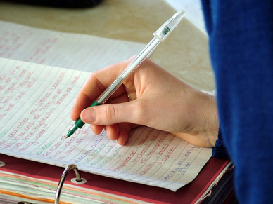 write on paper
